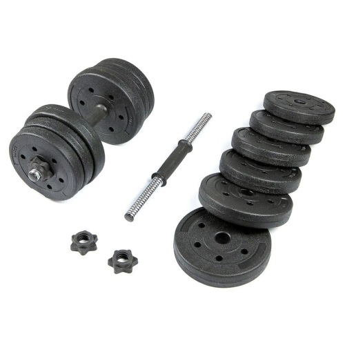 Набор гантелей с соединительным грифом  TREX Sport композитные 2x10 кг