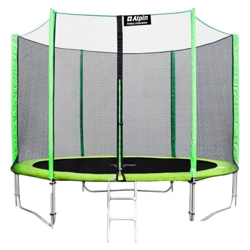 Батут Alpin 3.12 м с защитной сеткой и лестницей
