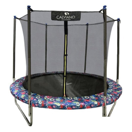 Батут Calviano Smile 252 см-8FT INSIDE с внутренней сеткой складной 9361367