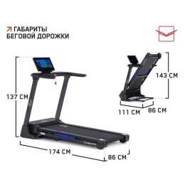 Электрическая беговая дорожка Orlauf Ultima TFT (черный) 10229524