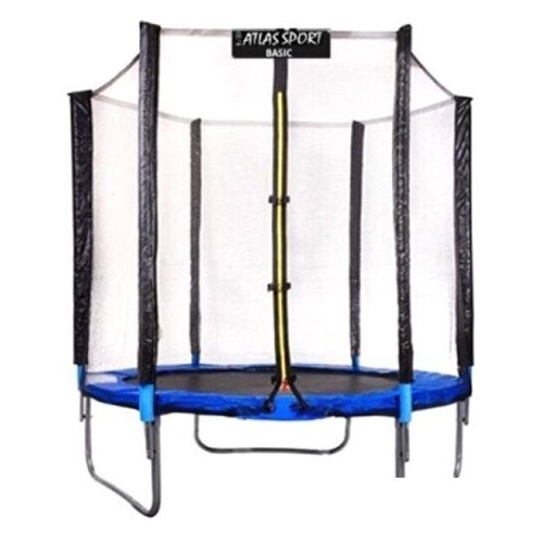 Батут Atlas Sport 183 см - 6ft (внешняя сетка, синий)