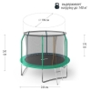 Батут Unix Line Supreme Basic 8 ft (green)