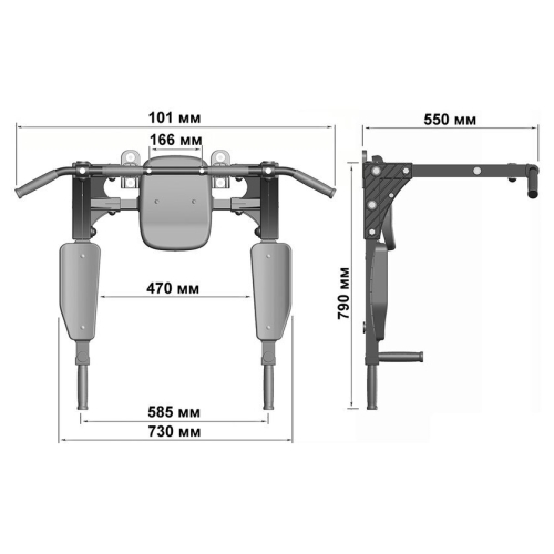 Турник с брусьями Leco IT Pro [гп032168]