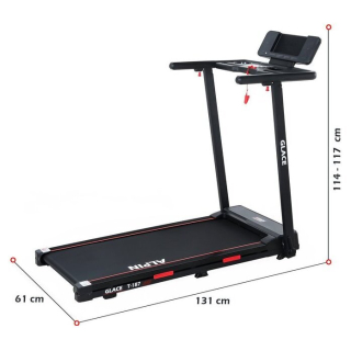 Электрическая беговая дорожка Alpin Glace T-187 12191240