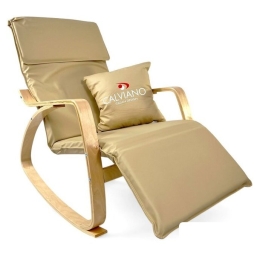 Кресло-качалка Calviano Comfort 1 (светло-бежевый PU) 10267847