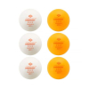 Мячики для н/тенниса DONIC EXCLUSIVE 3* 40+, 6 штук, белый + оранжевый