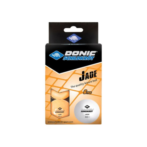 Мячики для н/тенниса DONIC JADE 40+, 6 штук, оранжевый new