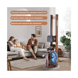 Гребной тренажер DFC RUNOW Brown Wood