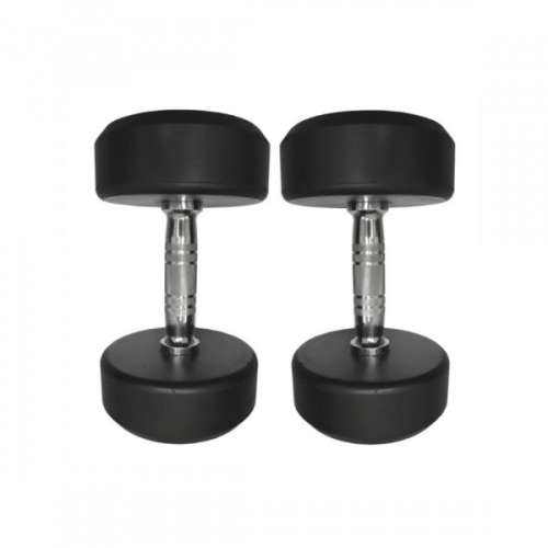 Круглые обрезиненные гантели. Ряд от 42,5 до 50 кг