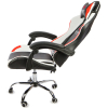 Вибромассажное кресло Calviano ASTI ULTIMATO black/white/red