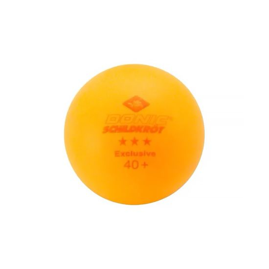Мячики для н/тенниса DONIC EXCLUSIVE 3* 40+, 6 штук, оранжевый