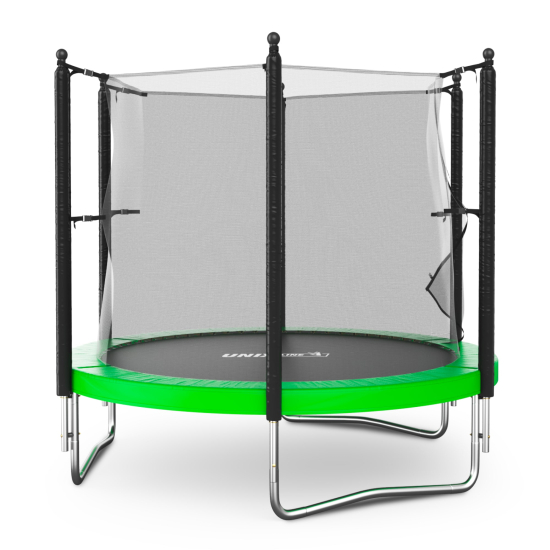 Батут UNIX Line Simple 8 ft (244 см) с внутренней защитной сеткой, зеленый