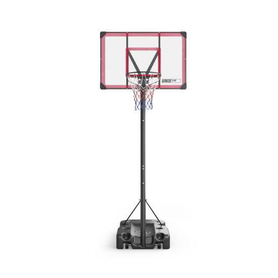 Баскетбольная стойка UNIX Line B-Stand-PC 48"x32" (120 х 80 см) R45 H230-305 см