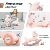 Лошадка-качалка-беговел UNIX Kids розовый