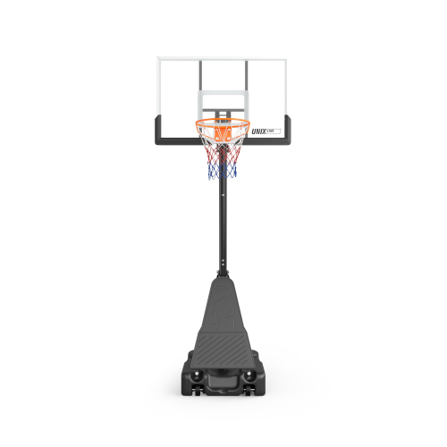 Баскетбольная стойка UNIX Line B-Stand-PC 49"x33" (122 х 81 см) R45 H240-305 см