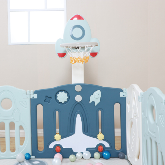 Манеж UNIX Kids SUPREME Space 160x160 Blue