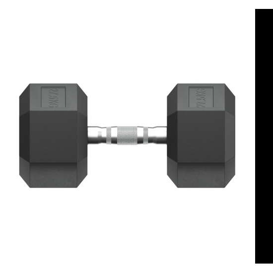 Гантель гексагональная UNIX Fit обрезиненная 27,5 кг / шт.