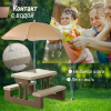Стол садовый с зонтом UNIX Kids Garden / Сад бежевый