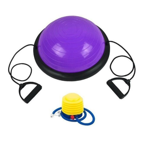 Балансир AMETIST Bosu Ball (фиолетовый)