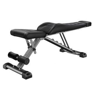 Скамья силовая, универсальная HYFIT, складная, черная D008