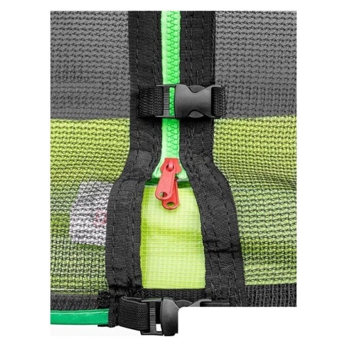 Батут Alpin 3.74 м с защитной сеткой и лестницей