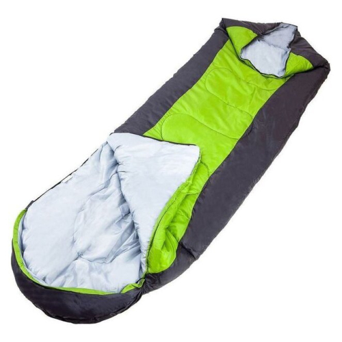 Спальный мешок Acamper Hygge 2x200г/м2 (правая молния, зеленый/черный)