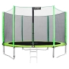 Батут Alpin 3.74 м с защитной сеткой и лестницей