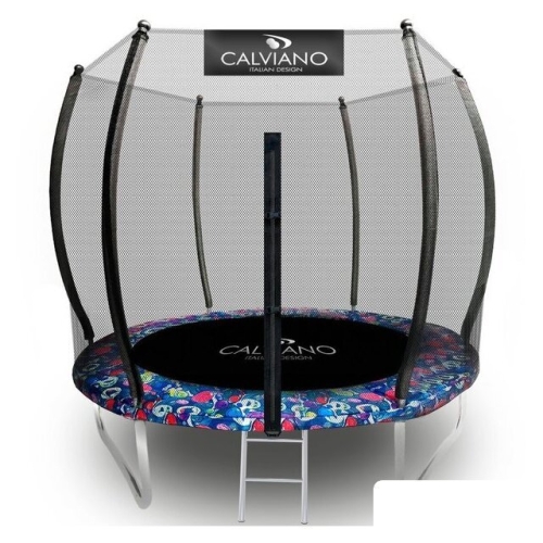 Батут Calviano Outside Master Smile 312 см - 10ft (внешняя сетка, с лестницей)