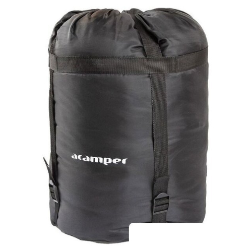 Спальный мешок Acamper Hygge 2x200г/м2 (правая молния, зеленый/черный)