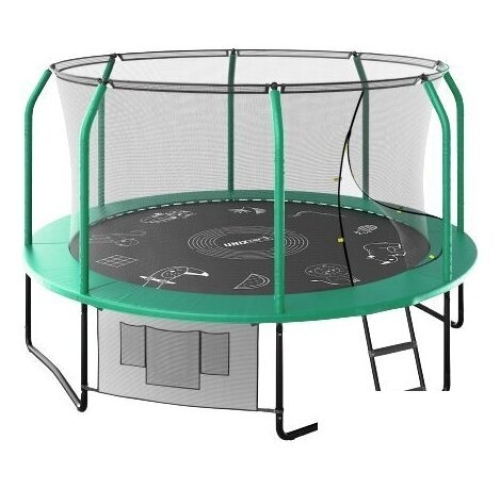 Батут Unix Line Supreme Game 12ft (зеленый)