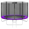 Батут Atlas Sport 252 см - 8ft Basic (с лестницей, внешняя сетка, сливовый)
