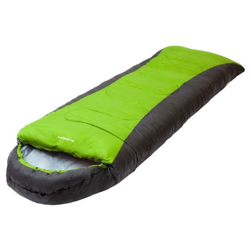 Спальный мешок Acamper Hygge 2x200г/м2 (правая молния, зеленый/черный)