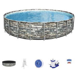 Каркасный бассейн Bestway Power Steel Камень 56889 (671x132) 5093663