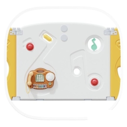 Игровой манеж UNIX kids SUPREME Music 200x200 Yellow с качелями 9782429