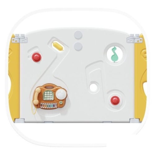 Игровой манеж UNIX kids SUPREME Music 200x200 Yellow с качелями