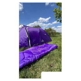 Спальный мешок Calviano Acamper Bergen 300г/м2 (фиолетовый) 8787614