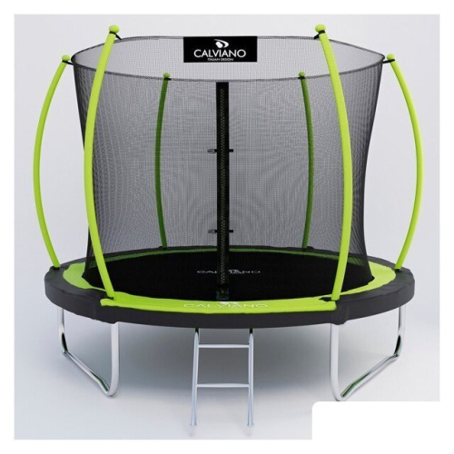 Батут Calviano Inside Master Green 252 см - 8ft (внутренняя сетка, с лестницей)