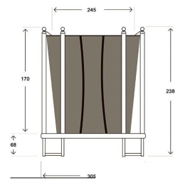 Батут Hasttings Classic (305 см, зеленый) 2187460