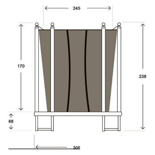 Батут Hasttings Classic (305 см, зеленый)