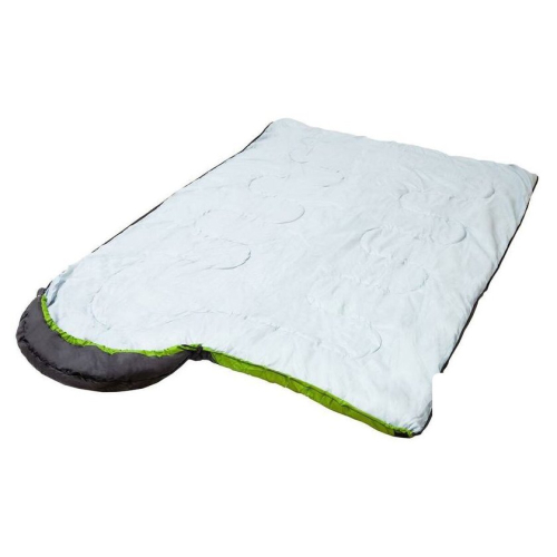 Спальный мешок Acamper Hygge 2x200г/м2 (правая молния, зеленый/черный)