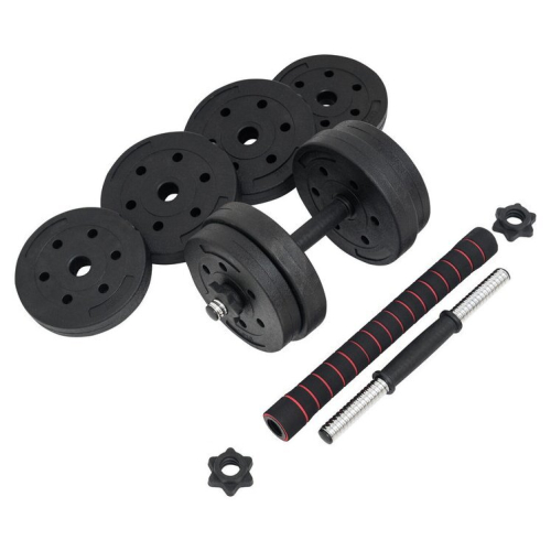 Набор гантелей с соединительным грифом  TREX Sport композитные 2x7.5 кг с соединительным грифом