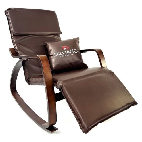 Кресло-качалка Calviano Comfort 1 (коричневый PU)