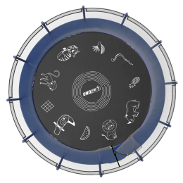 Батут UNIX Line SUPREME GAME 16 ft (Blue)