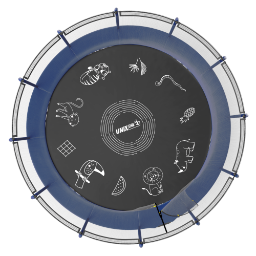 Батут UNIX Line SUPREME GAME 16 ft (Blue)