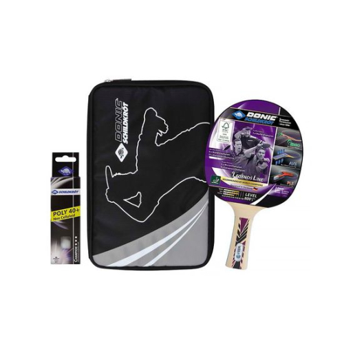 Набор DONIC LEGENDS 800  (1 ракетка, 3 мяча Champion 3* 40+, чехол)