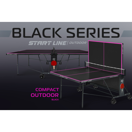 Стол теннисный Compact-2 LX  Всепогодный 6 black