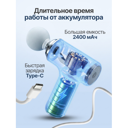 Перкуссионный массажер для тела, шеи и спины DFC YESOUL