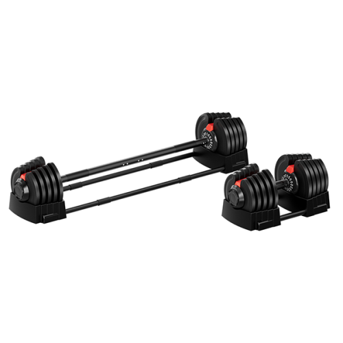 Гантель регулируемая 40кг + штанга, HYFIT, набор 2в1, D7060
