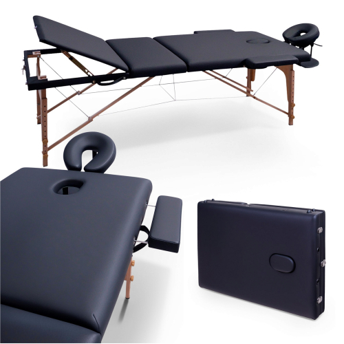 Массажный стол UNIX Standard 3 Section Black