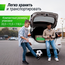 Ворота футбольные UNIX Line стальные 300x200 см переносные, 2 шт.